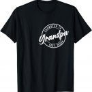 Mens Promoted To Grandpa Est 2023 Funny New Grandfather Gift Baby T-Shirt