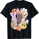 Retro Groovy Bunny Smile | Happy Easter Day Hippie Trendy T-Shirt
