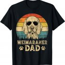 Vintage Weimaraner Dad Dog Lovers Father's Day Tee T-Shirt