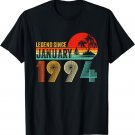 30 Year Old Legend Since January 1994 30th Birthday Retro T-Shirt