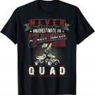 Mens Never Underestimate An Old Man On A Quad Vintage T-Shirt