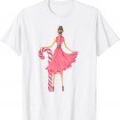 Cute Unique Trendy Vintage Fashion & Candy Cane Gift T-Shirt T-Shirt