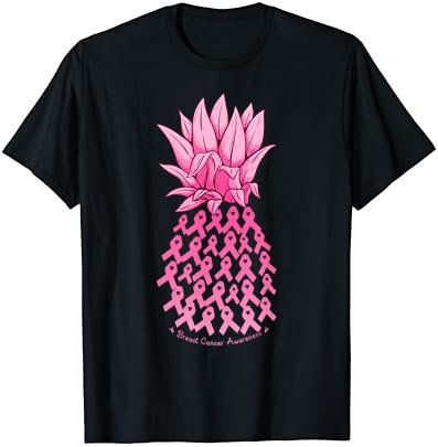 Hawaiian Pineapple & Pink Ribbon Breast Cancer Awareness Day T-Shirt