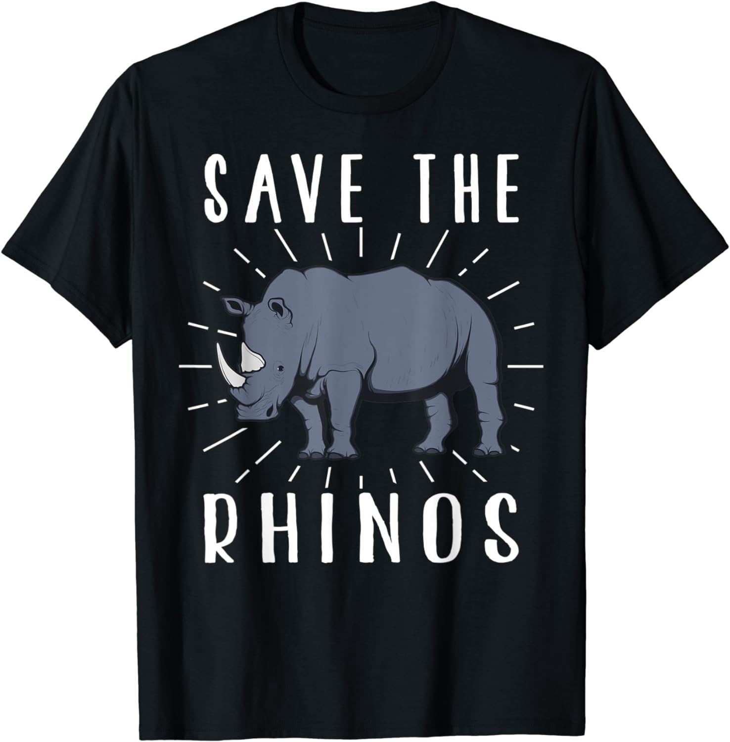 Save The Rhinos Cute Animal Environmentalist T-Shirt