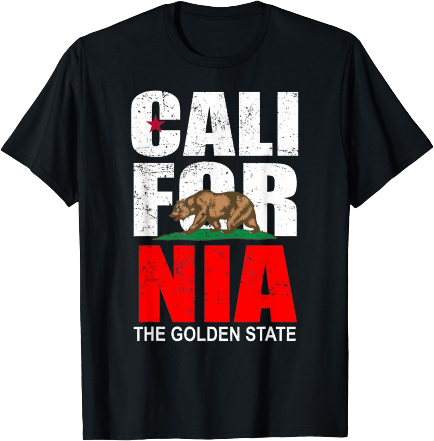 California Golden State Bear Republic Cute California Tee T-Shirt