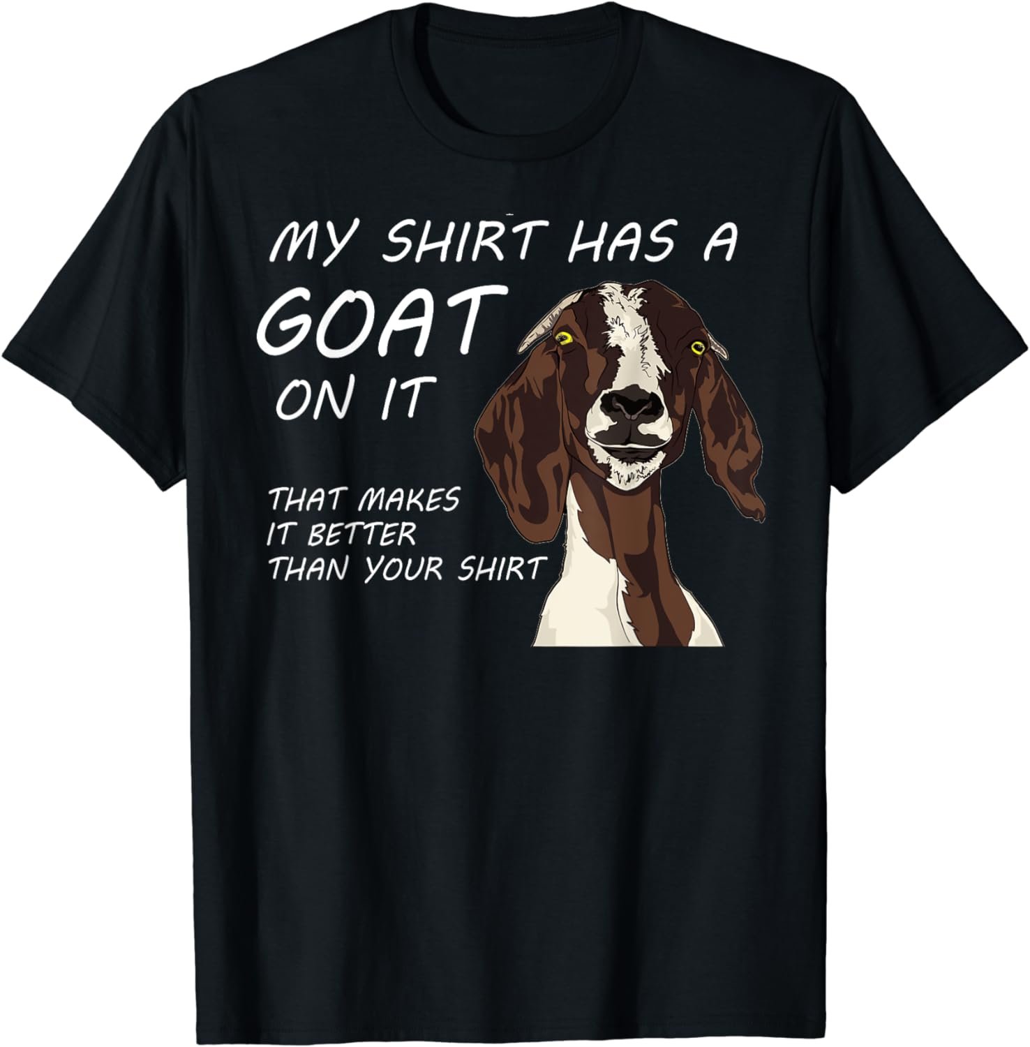 MY SHIRT HAS A GOAT ON IT | Funny Tee for Adults and Kids