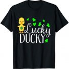 Lucky Ducky Shirt Cute Irish Duck Bird Ireland Kids School T-Shirt