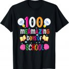 100 Mermazing Days Of School 100th Day Girls boys kids Teach T-Shirt