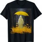 Vintage Floral Ghost In The Forest Cute Halloween Aesthetic T-Shirt