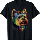 Cute Yorkshire Terrier Dog on Yorkshire Terrier Lover T-Shirt