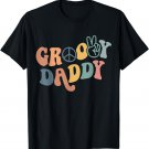 Groovy Daddy Cute Flower Colorful Flowers Matching Family T-Shirt