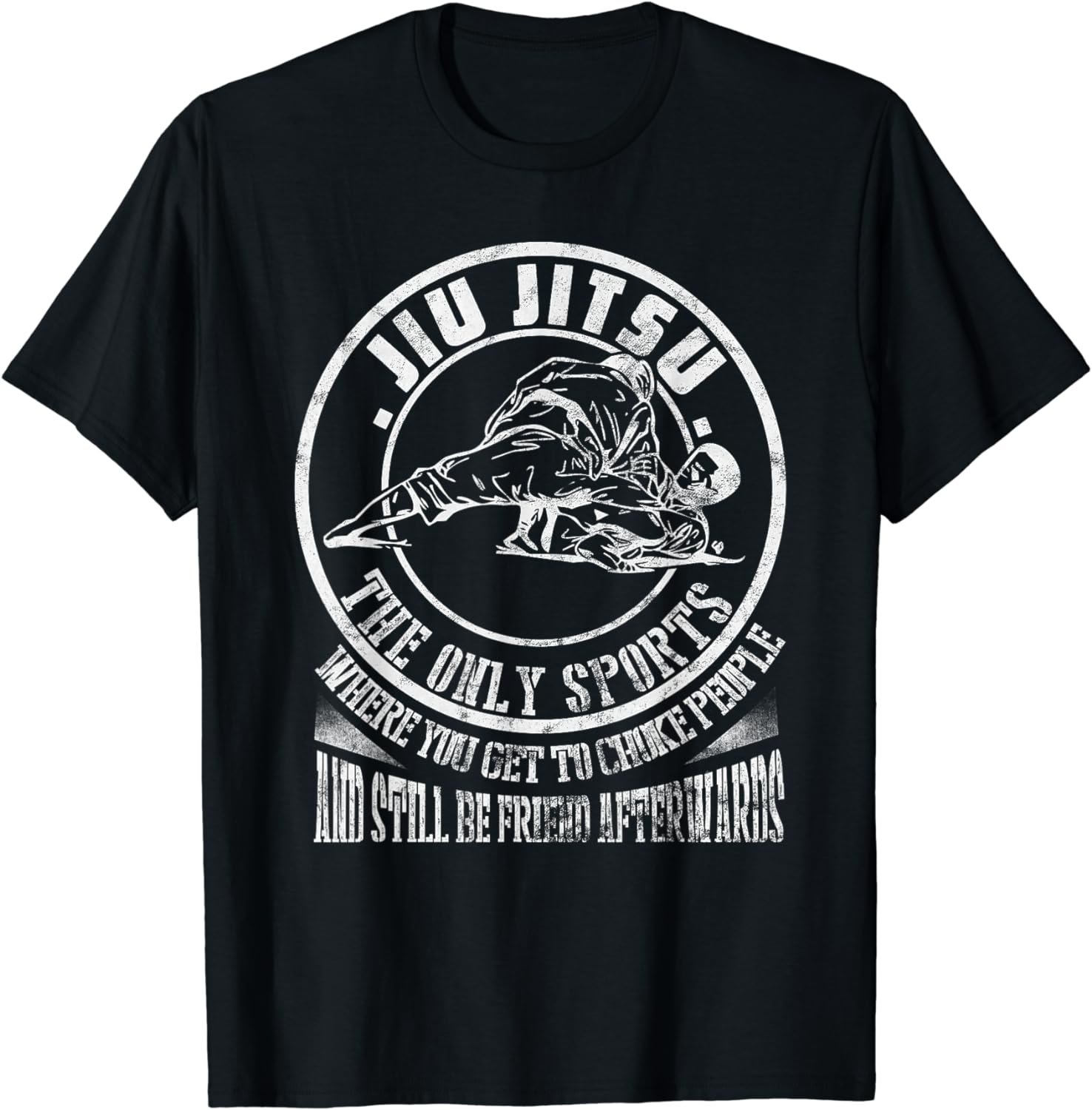 Funny Retro Brazilian Jiu-Jitsu MMA For Jiu Jitsu T-Shirt