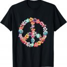 Love And Peace Flower Hippie Lover Beautiful Cute Gift T-Shirt