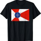 Retro Vintage Distressed Wichita Flag Kansas Home Pride T-Shirt