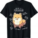 Orange Pomeranian Anatomy, Funny Cute Pet Pom Mom Dog Dad T-Shirt