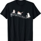 Cat Music Notes T-Shirt