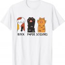 Rock Paper Scissors Hand Game Funny Cute Paw Cat Lovers T-Shirt