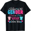Keeper Of The Gender Yaya Loves You Baby Announcement T-Shirt