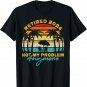Vintage Retired 2024 Not My Problem Anymore Funny Retirement T-Shirt