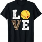 Softball Love Cute Softball Lover Women Teens Girls T-Shirt