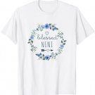 Blessed Nini T Shirt Cute Nini Grandma Gift Shirt