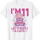I'm 11 bday Axolotl party cute 11th Birthday Kids Axolotl T-Shirt