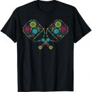 Floral Pickleball Paddle Flowers Cute Pickleball Player Gift T-Shirt