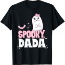 Spooky Dada Family Cute Pink White Ghost Boo Halloween T-Shirt