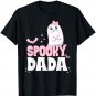 Spooky Dada Family Cute Pink White Ghost Boo Halloween T-Shirt