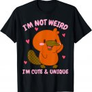 Platypus I'm Not Weird I'm Cute & Unique Platypus T-Shirt
