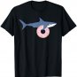 Funny Shark Carrying Donut Cute Food Kids Gift T-Shirt