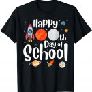 Happy 100th Day Of School Space Funny Teacher Student Kids T-Shirt
