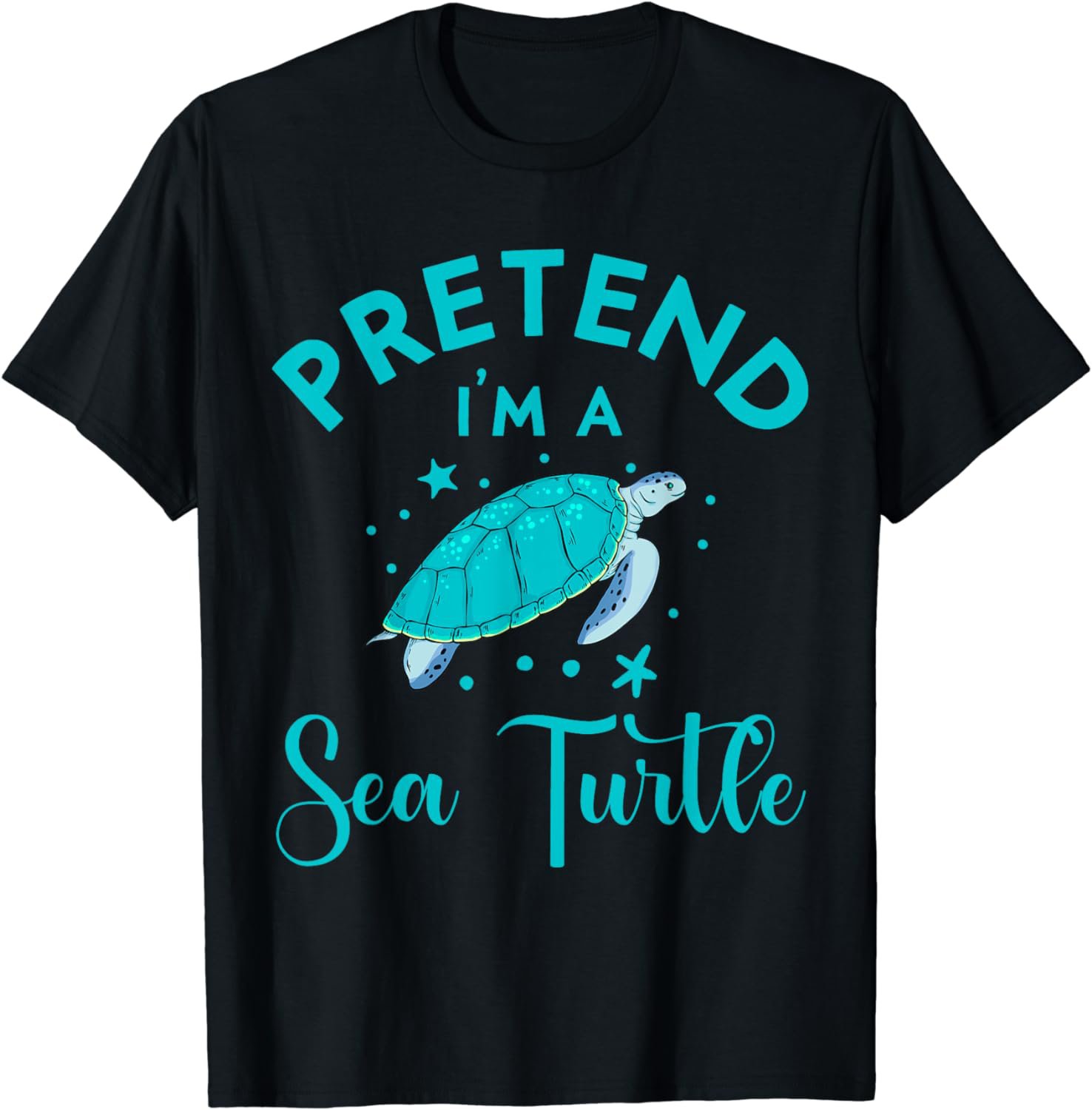 Cute Sea Turtle Costume Men Women Pretend I&acirc;��m a Sea Turtle T-Shirt