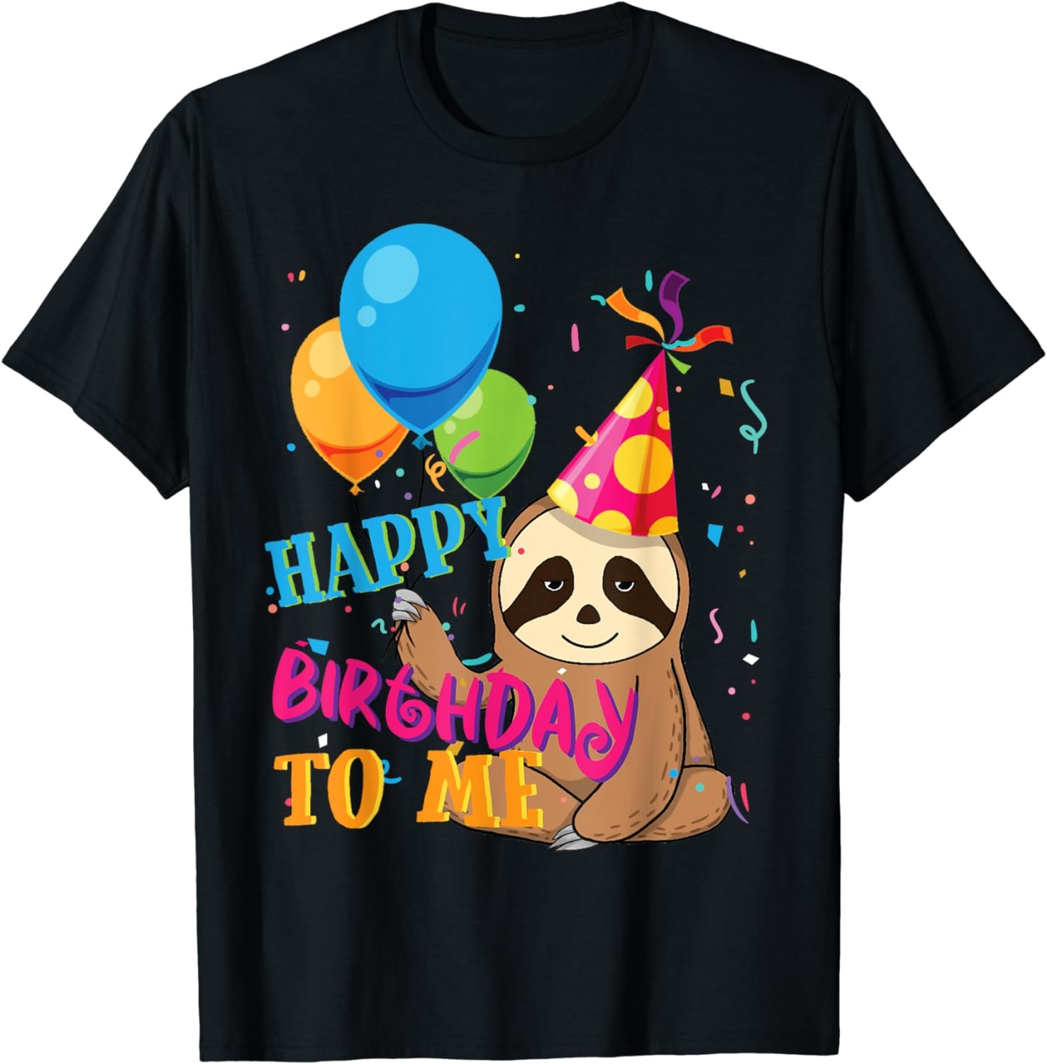 Sloth Birthday Cute Shirt Boys Girls Kids 10th 11th Teens