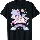 Kawaii Pastel Goth Cute Creepy Unicorn T-Shirt