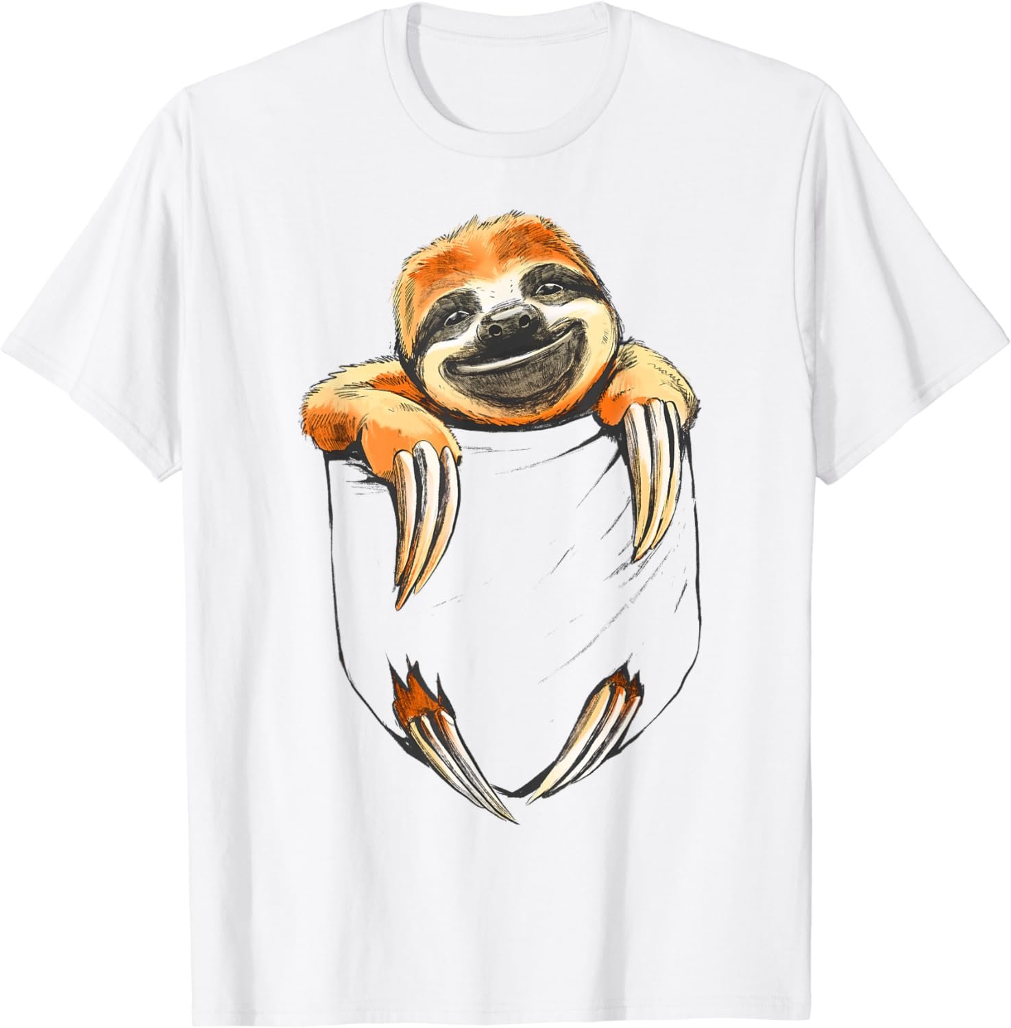 Sloth animal motif cute bag sloth T-Shirt