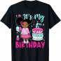 It's My 6th Birthday Black Girls Kids Cute Birthday Gifts T-Shirt