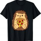 Hedgehog Eating Pizza Fast Food Pizza Hedgehog T-Shirt