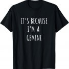 Gemini Horoscope Cute Women Girls Zodiac Astrology T-Shirt