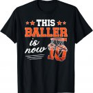 Basketball 10th Birthday Boy Ten Year Old Basketball Player T-Shirt
