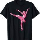 Cute Ballerina Silhouette Colorful Polka Dots Happy Dot Day T-Shirt