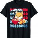 Funny Kawaii Cute Corgi Loves Japanese Anime Ramen Noodles T-Shirt