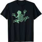 Frog Lotus Flower Mandala New Age Yoga Meditation Sage Green T-Shirt