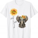 Blessed To Be Called Nina Hippie Elephant Mother's Day T-Shirt