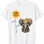 Blessed To Be Called Nina Hippie Elephant Mother's Day T-Shirt