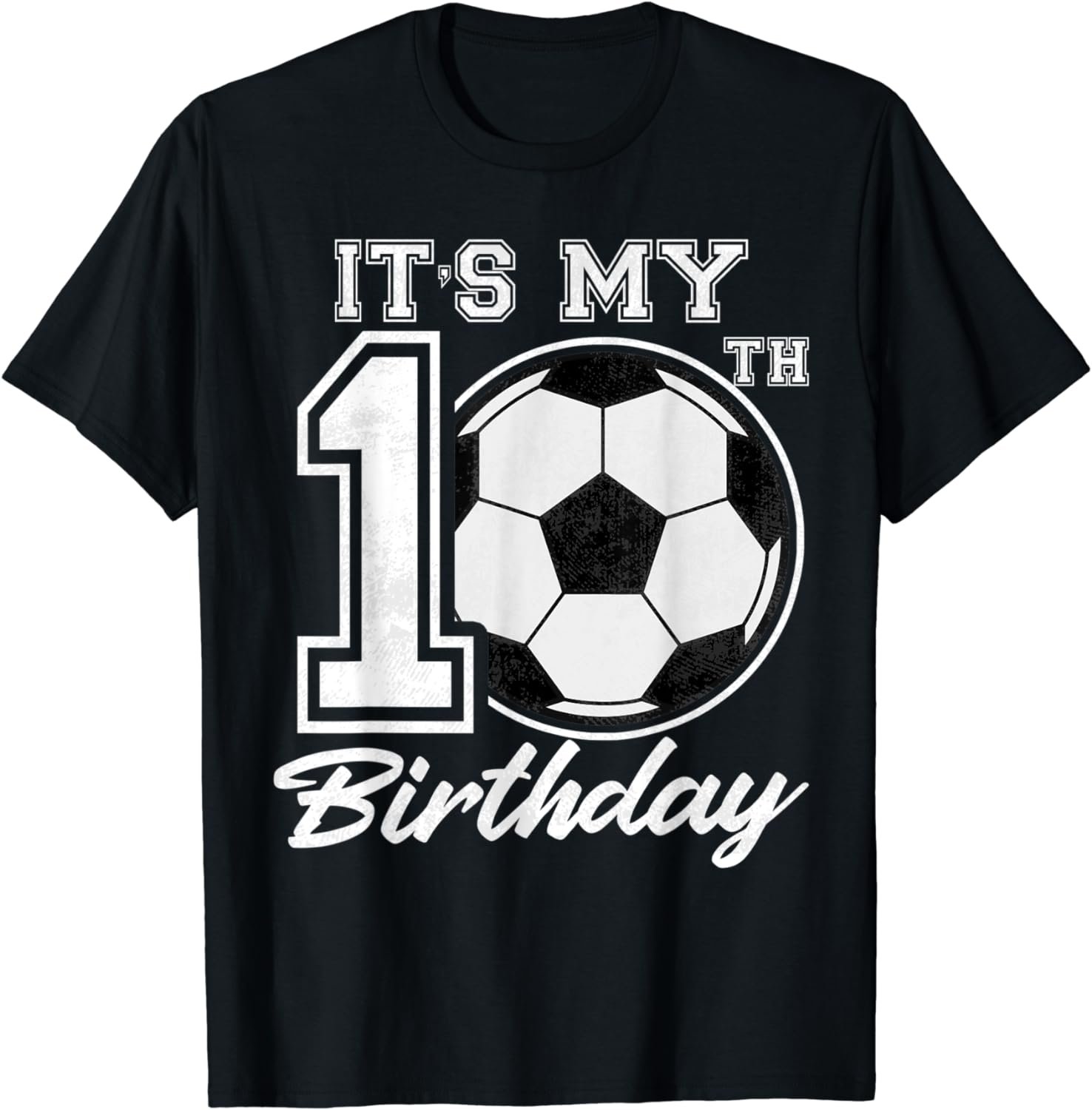 It's My 10th Birthday Soccer Player 10 years old Party Team T-Shirt