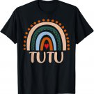 Tutu Rainbow Grandma Cute Mothers Day Funny Tutu T-Shirt