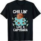 Chillin' Like A Capybara Animal Capybaras Lover Rodent T-Shirt