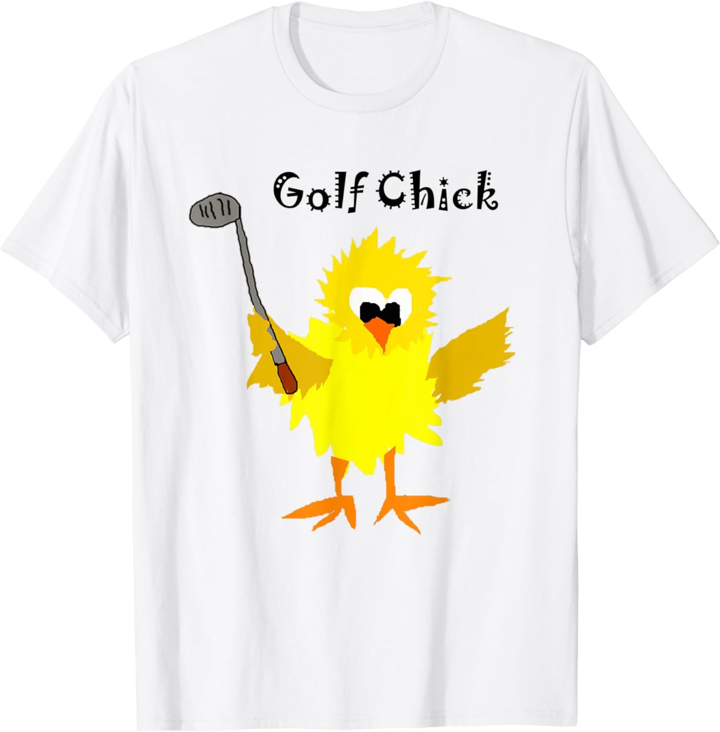 Funny Golf Chick Cartoon T-shirt
