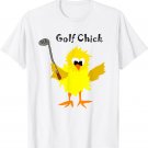 Funny Golf Chick Cartoon T-shirt